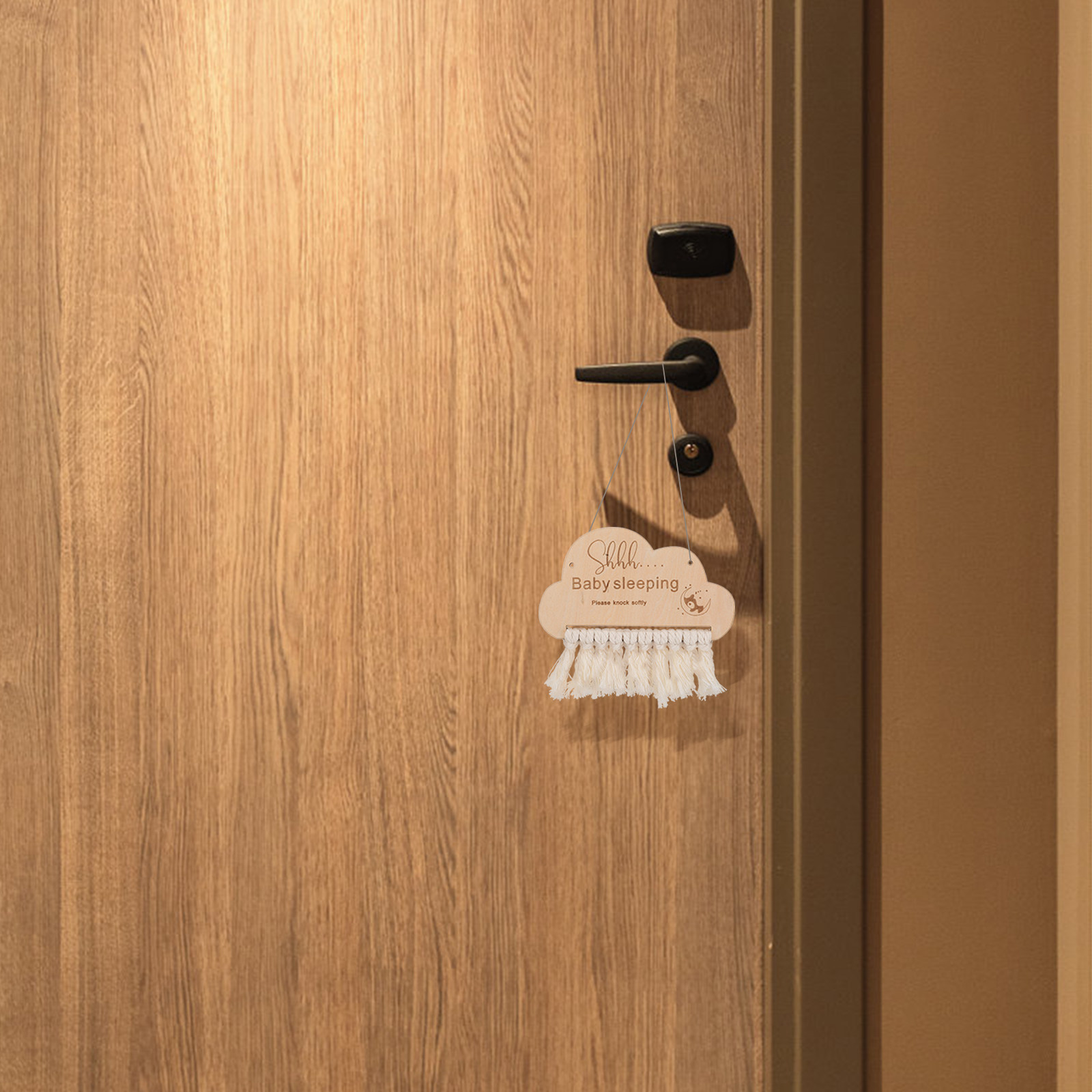 Wooden Baby Sleeping Sign Door - Baby Nursery Hangers 评论和价格