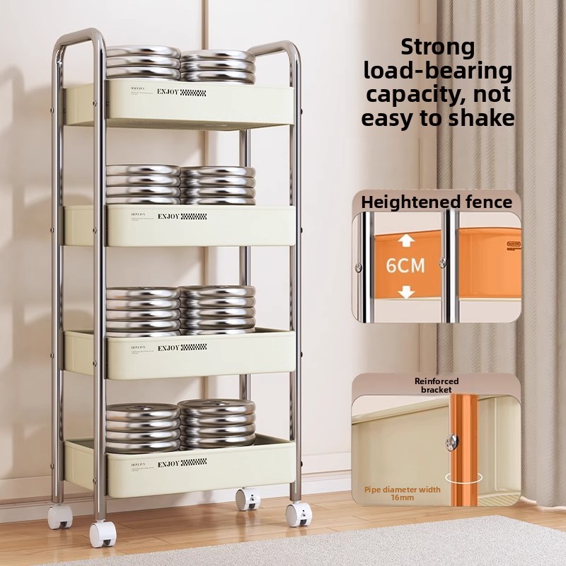 Multifunctional Rolling Cart S - Baby Nursery Bookcase 评论和价格