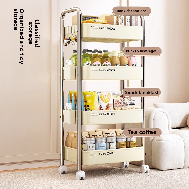 Multifunctional Rolling Cart S - Baby Nursery Bookcase 评论和价格