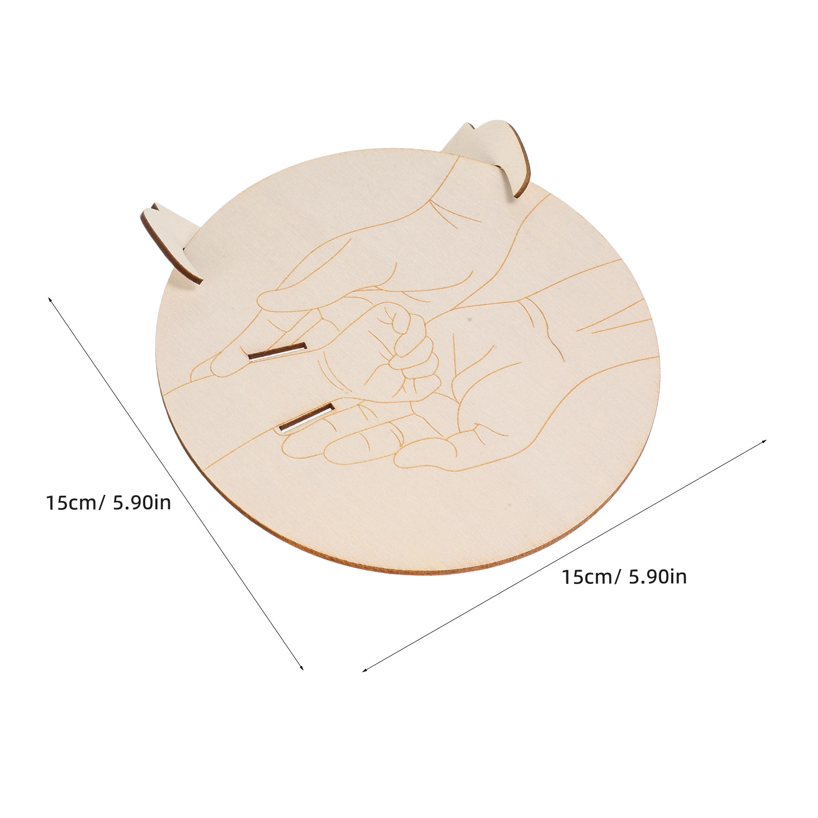 1Set Wooden Birth Announcement - Baby Nursery Keepsake 评论和价格