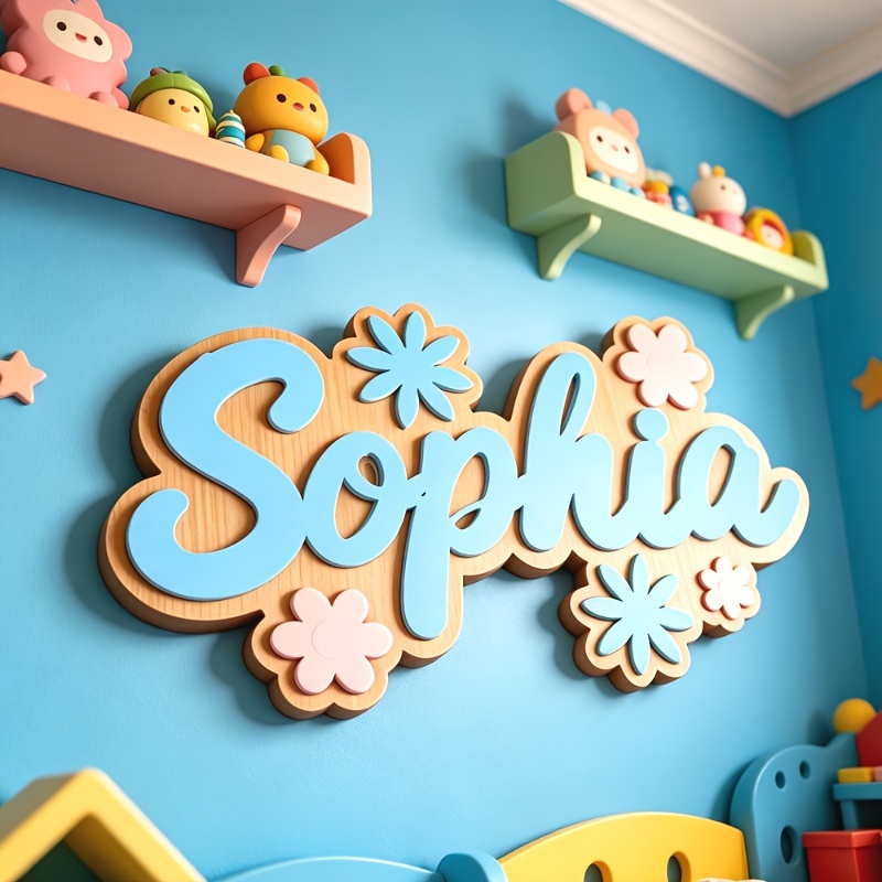 Personalized Floral Themed Nam - Baby Nursery Name Sign 评论和价格
