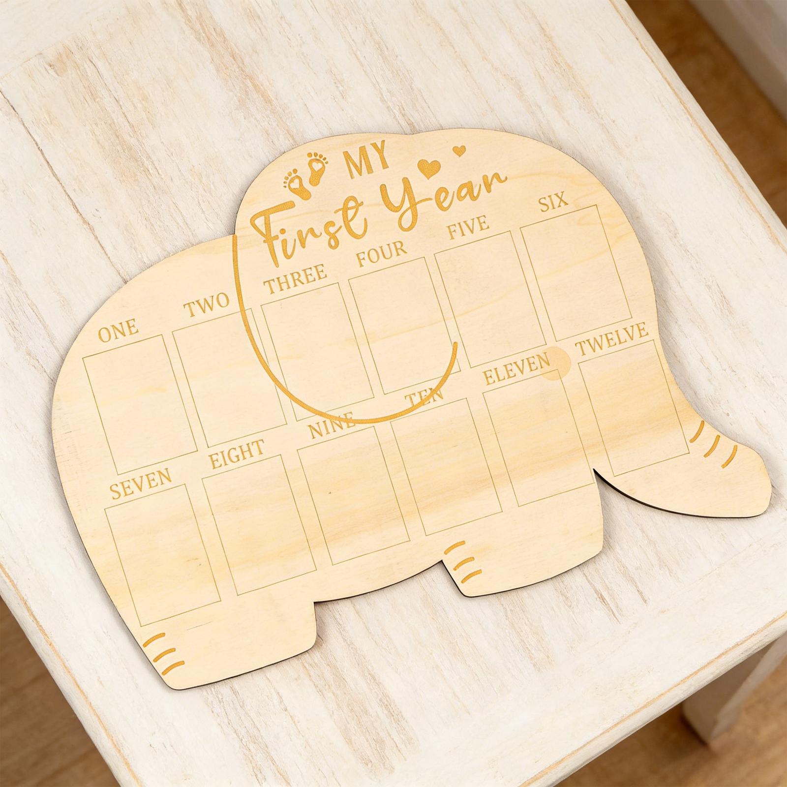 Baby First Twelve Months Photo - Baby Nursery Keepsake 评论和价格