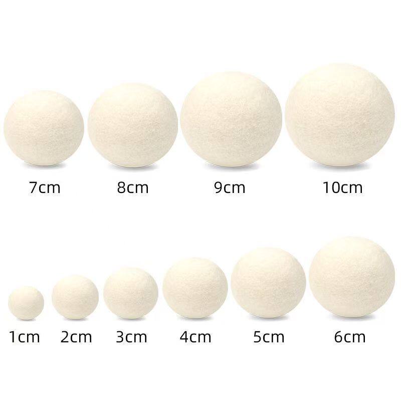 1-10pcs 1cm-10cm White Wool Fe - Baby Nursery Garland 评论和价格