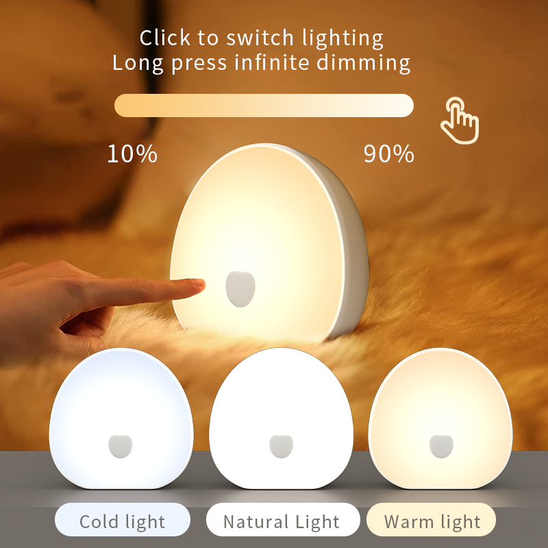 QACA Warm White Soft LED Night - Baby Nursery Egg Light 评论和价格