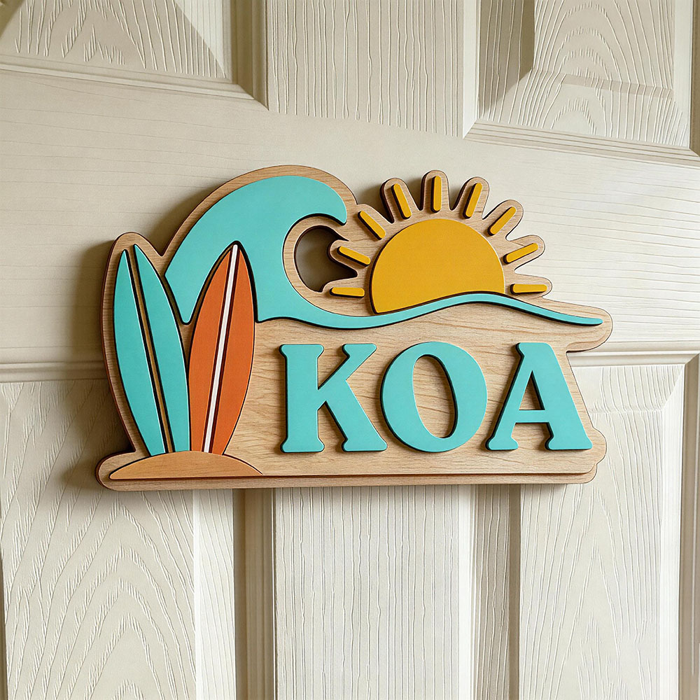 Custom Beach Wave Surfboard Su - Baby Nursery Ocean 评论和价格