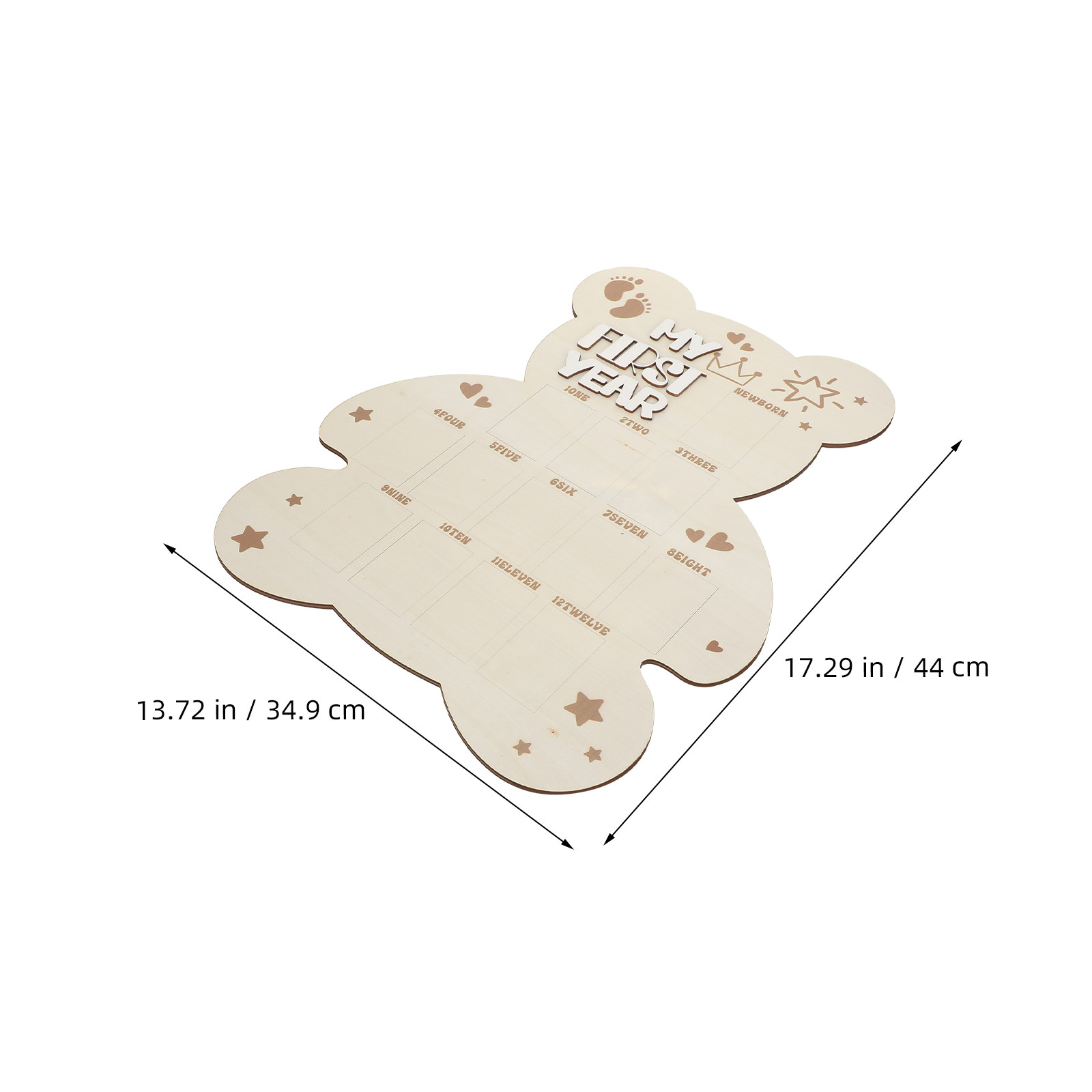 Wooden My First Picture Frame  - Baby Nursery Keepsake 评论和价格