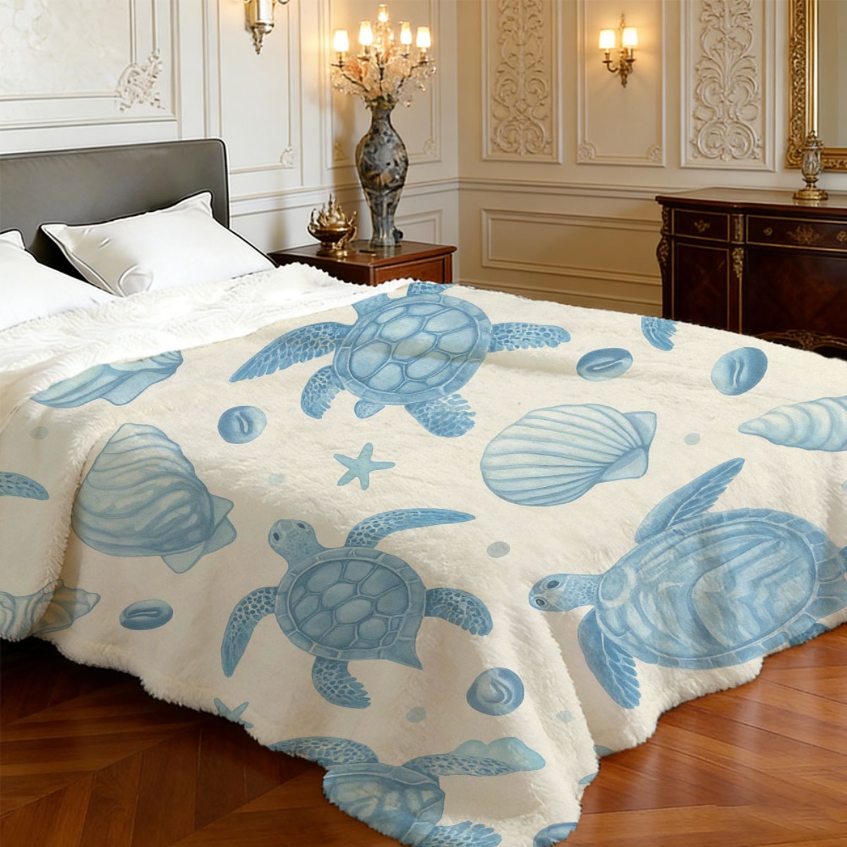 Cute Ocean Theme Turtle Beach  - Baby Nursery Ocean 评论和价格