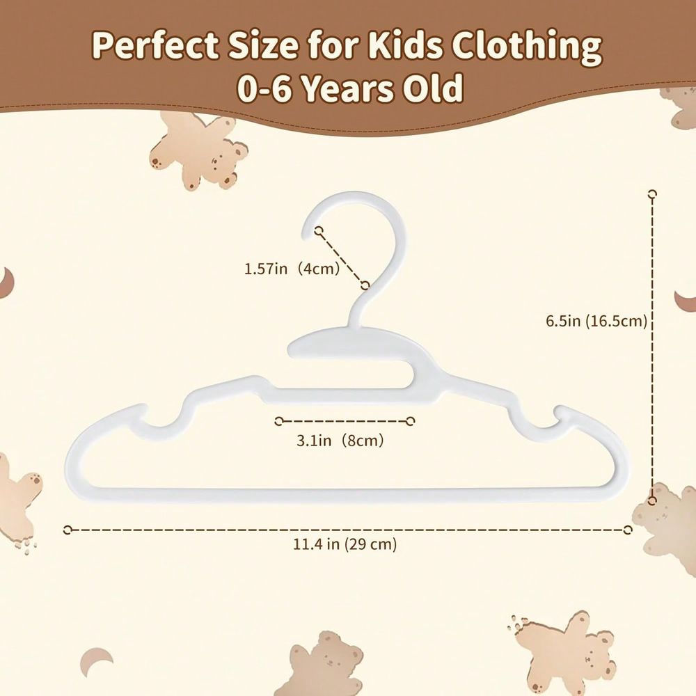 70 100 Pack Kids Hangers Plast - Baby Nursery Hangers 评论和价格