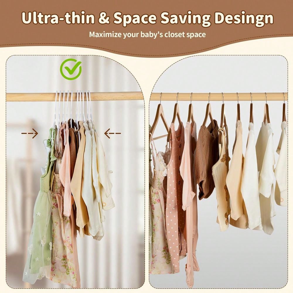 70 100 Pack Kids Hangers Plast - Baby Nursery Hangers 评论和价格