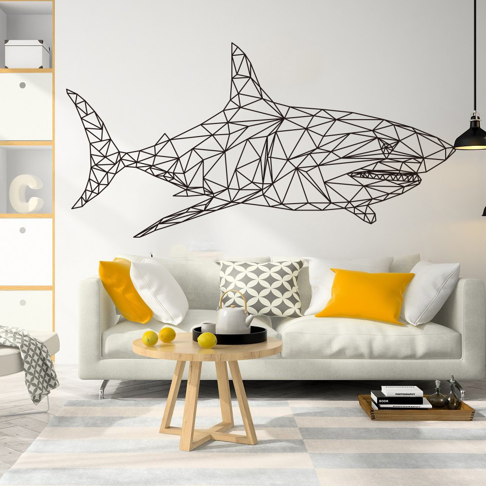 Geometric Shark Whale Fish Oce - Baby Nursery Under The Sea 评论和价格