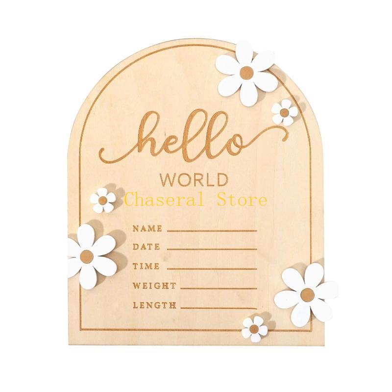 E7CE Hello Wooden Baby Name Si - Baby Nursery Name Sign 评论和价格