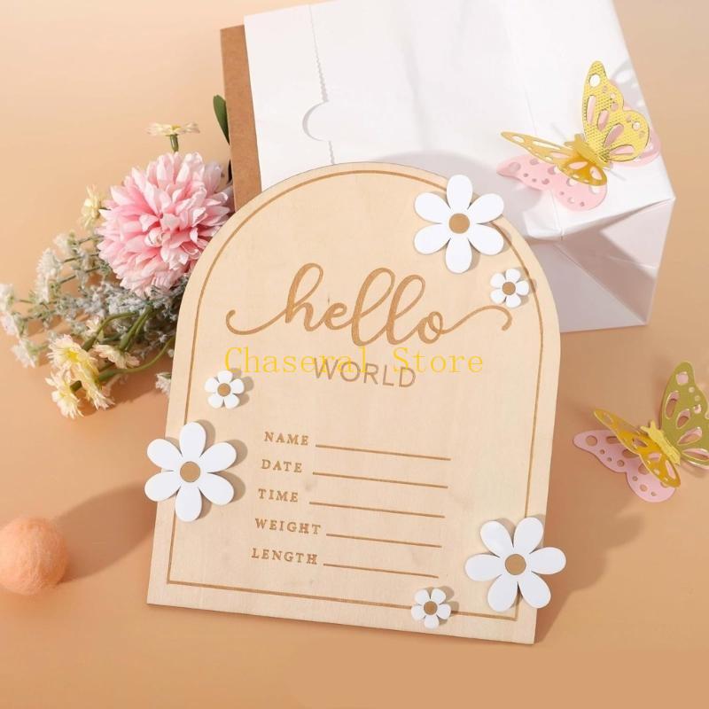 E7CE Hello Wooden Baby Name Si - Baby Nursery Name Sign 评论和价格