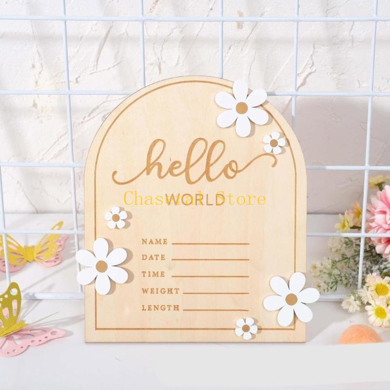 E7CE Hello Wooden Baby Name Si - Baby Nursery Name Sign 评论和价格