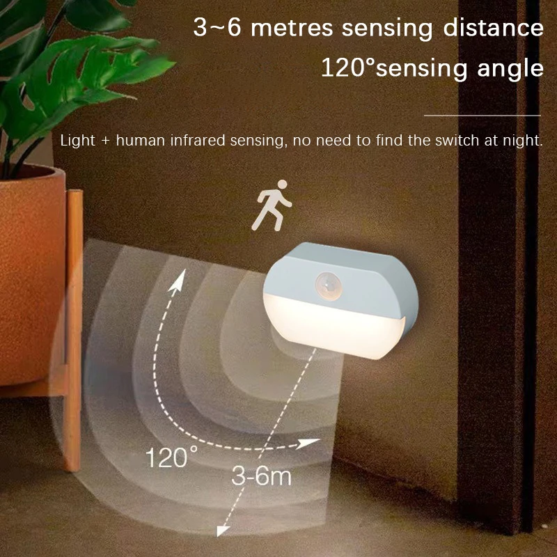 LED Human Body Sensing Night L - Baby Nursery Egg Light 评论和价格