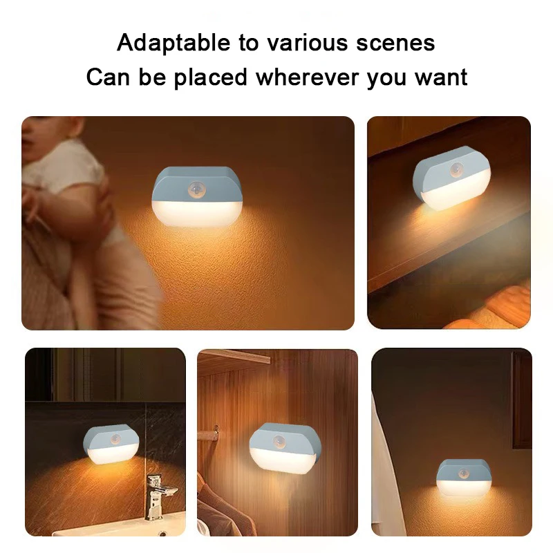 LED Human Body Sensing Night L - Baby Nursery Egg Light 评论和价格
