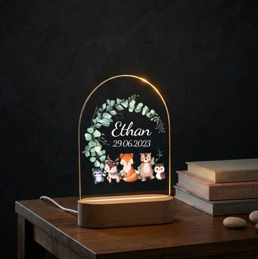 Personalized Baby Night Light  - Baby Nursery Egg Light 评论和价格